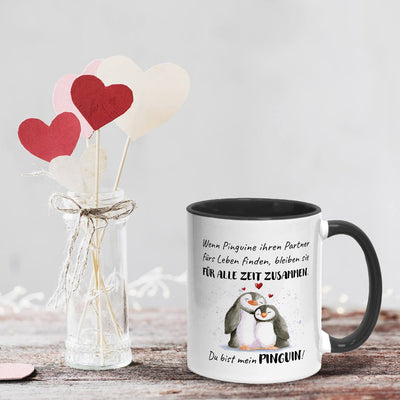 Tasse - Für alle Zeit zusammen... Du bist mein Pinguin!