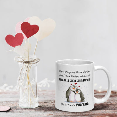 Tasse - Für alle Zeit zusammen... Du bist mein Pinguin!