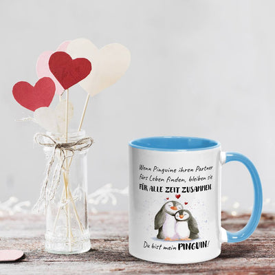 Tasse - Für alle Zeit zusammen... Du bist mein Pinguin!