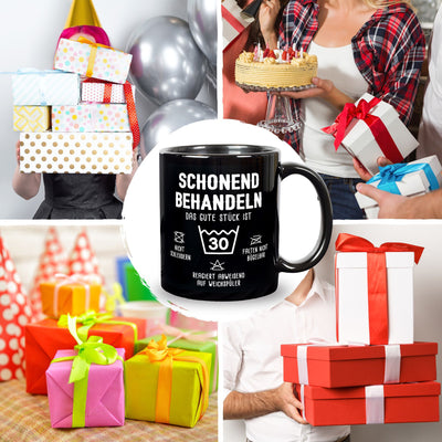 Tasse - Schonend behandeln - Zum Geburtstag - BL