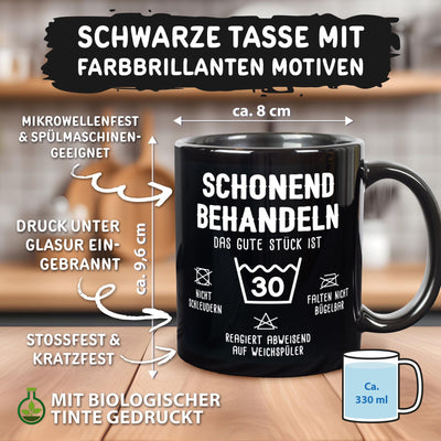 Tasse - Schonend behandeln - Zum Geburtstag - BL