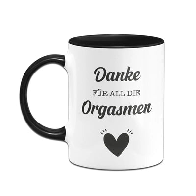 Bild: Tasse - Danke für all die Orgasmen Geschenkidee