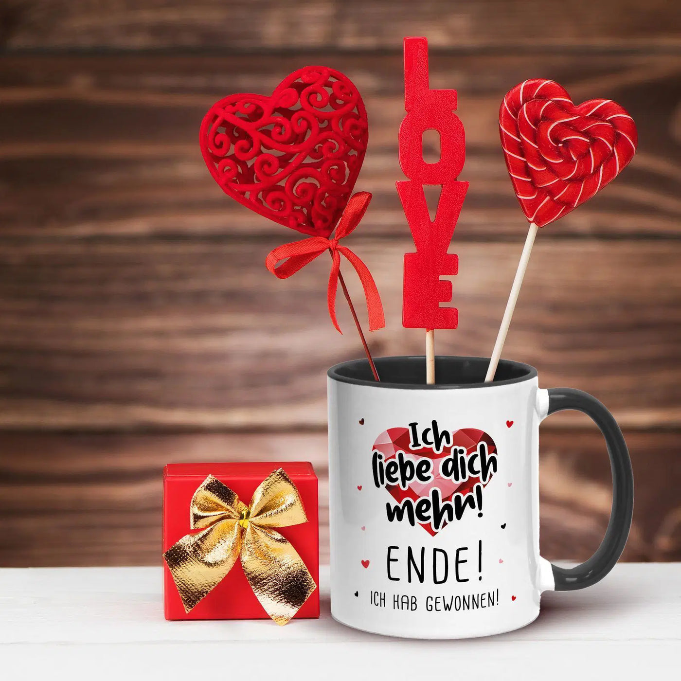 Tasse - Ich liebe dich mehr!