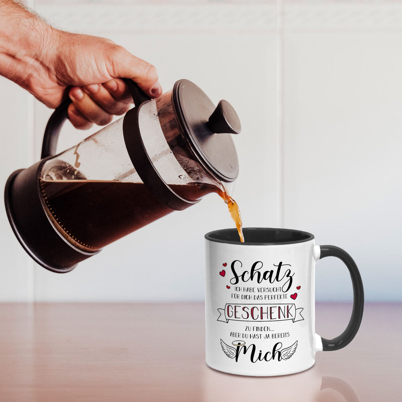 Tasse - Schatz ich habe versucht für dich das perfekte Geschenk zu finden aber Du hast ja bereits mich