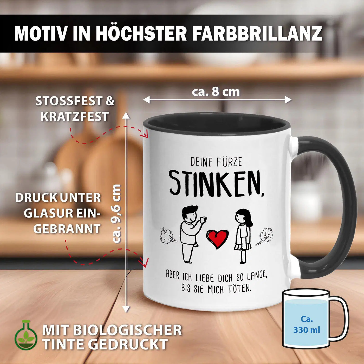 Tasse - Deine Fürze stinken, aber ich liebe Dich