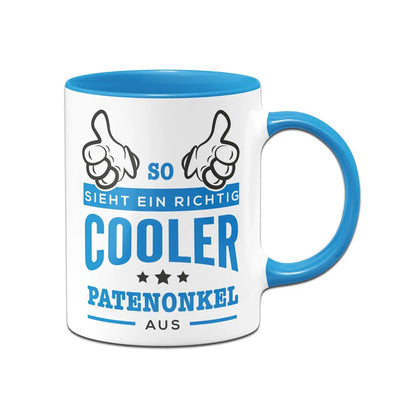 Bild: Tasse - So sieht ein richtig cooler Patenonkel aus Geschenkidee