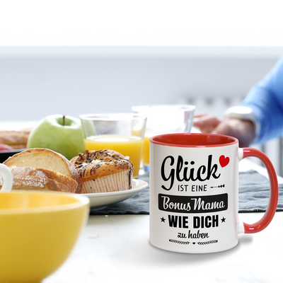 Tasse - Glück ist eine Bonus Mama wie Dich zu haben