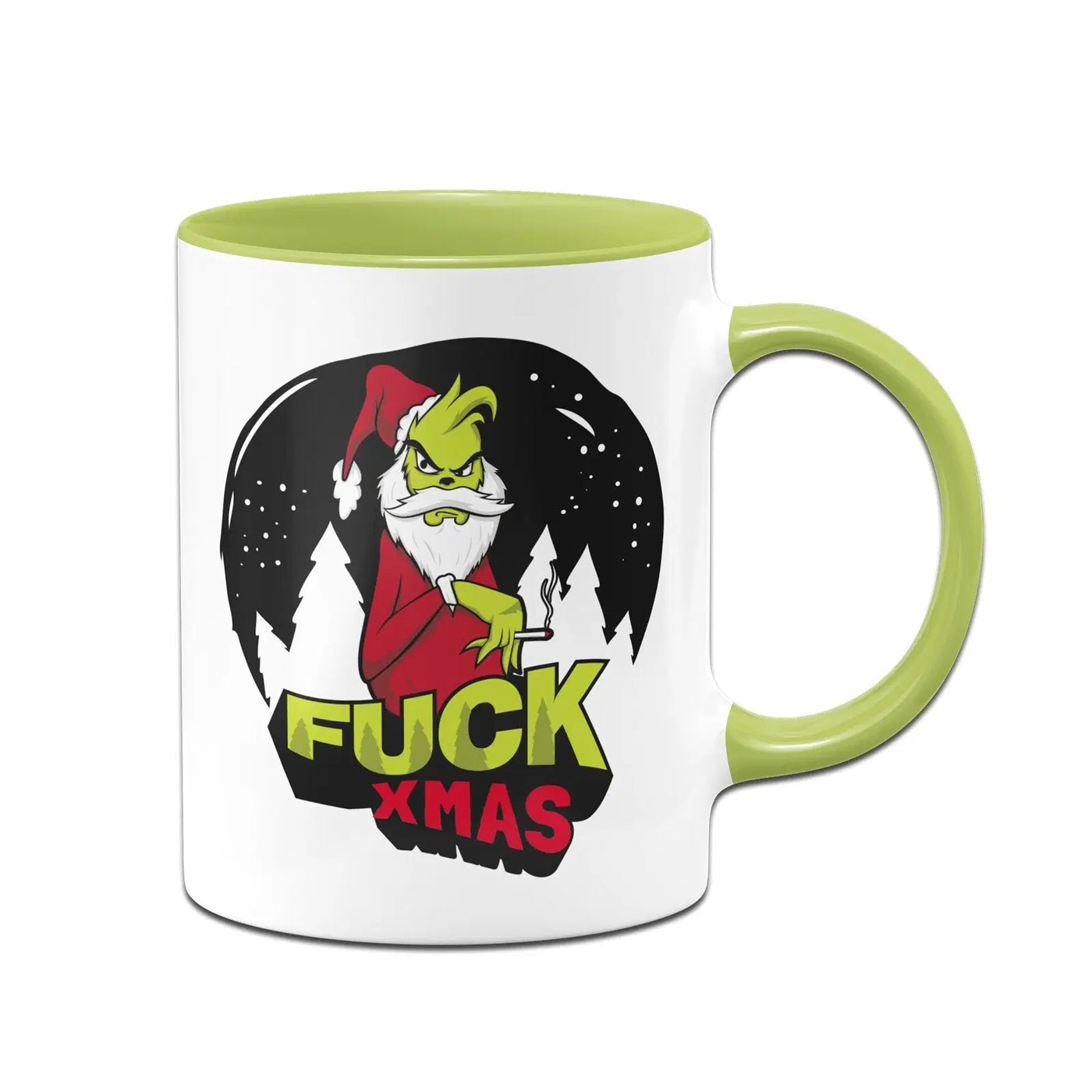 Bild: Tasse - Grinch - Fuck Xmas Geschenkidee