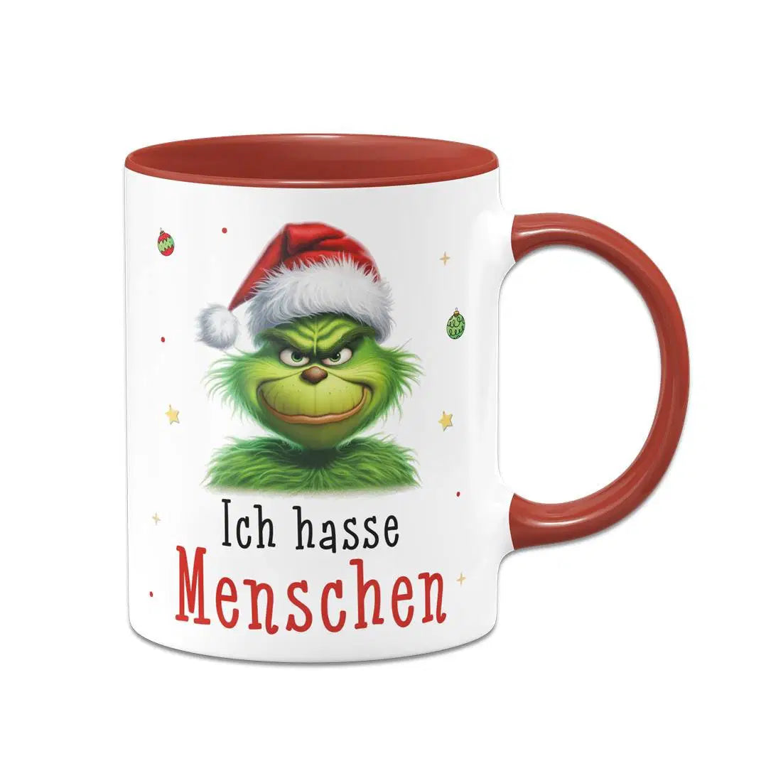 Bild: Tasse - Grinch - Ich hasse Menschen (CS) Geschenkidee