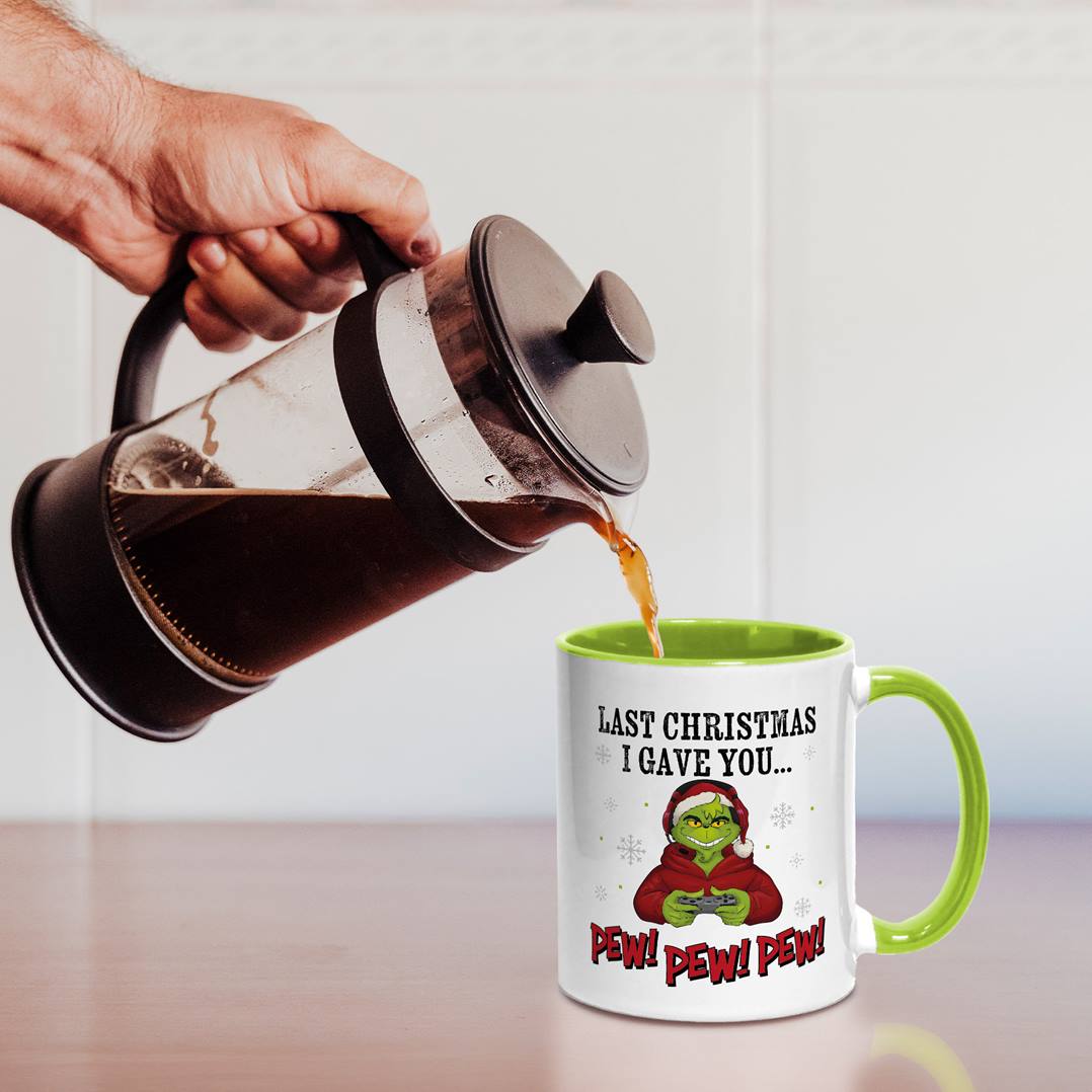 Tasse - Grinch - Last christmas I gave you... Pew! Pew! Pew!