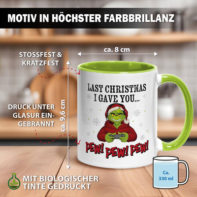 Tasse - Grinch - Last christmas I gave you... Pew! Pew! Pew!