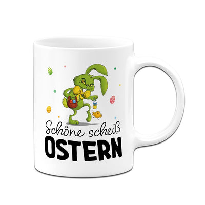 Tasse - Grinch Osterhase - Schöne scheiß Ostern