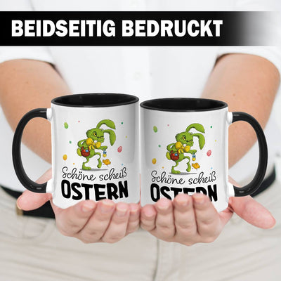Tasse - Grinch Osterhase - Schöne scheiß Ostern