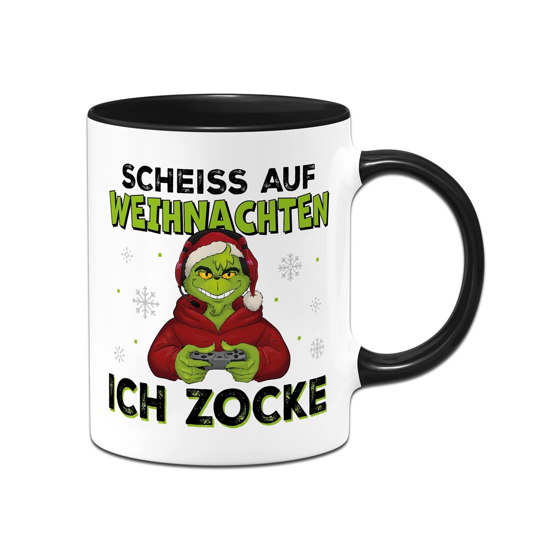 Tasse - Grinch - Scheiß auf Weihnachten, ich zocke