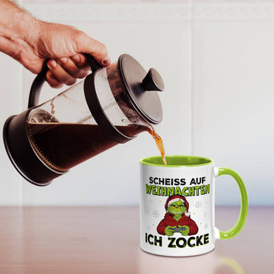 Tasse - Grinch - Scheiß auf Weihnachten, ich zocke