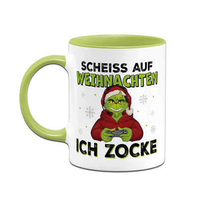 Tasse - Grinch - Scheiß auf Weihnachten, ich zocke