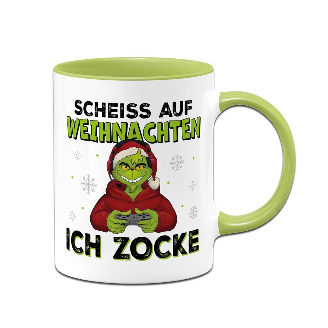 Tasse - Grinch - Scheiß auf Weihnachten, ich zocke