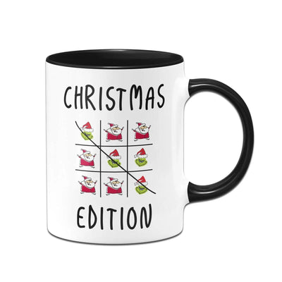 Bild: Tasse - Grinch - Tic-Tac-Toe - Christmas Edition Geschenkidee