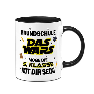 Tasse - Grundschule Das Wars - Möge die 5. Klasse mit Dir sein!