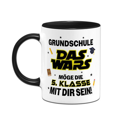 Tasse - Grundschule Das Wars - Möge die 5. Klasse mit Dir sein!