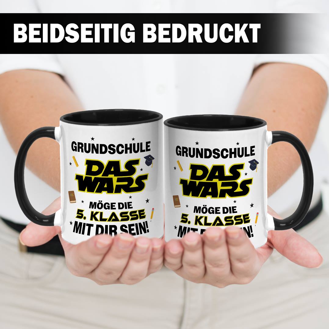 Tasse - Grundschule Das Wars - Möge die 5. Klasse mit Dir sein!