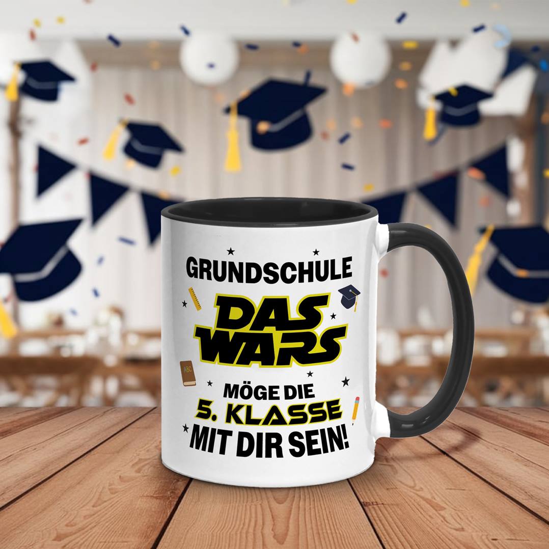 Tasse - Grundschule Das Wars - Möge die 5. Klasse mit Dir sein!