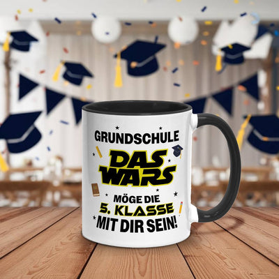 Tasse - Grundschule Das Wars - Möge die 5. Klasse mit Dir sein!