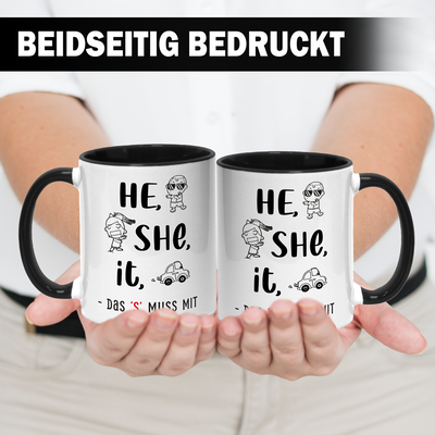 Tasse - he, she, it – das 's' muss mit