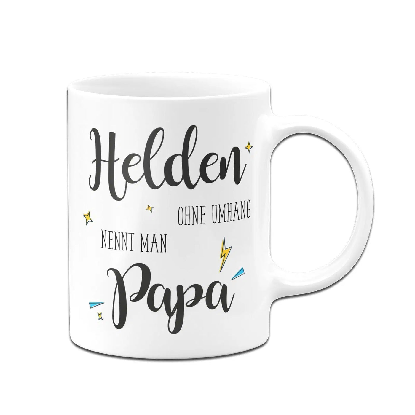 Bild: Tasse - Helden ohne Umhang nennt man Papa Geschenkidee