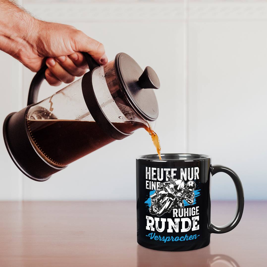 Tasse - Heute nur eine ruhige Runde - Versprochen. (Motorrad) - BL