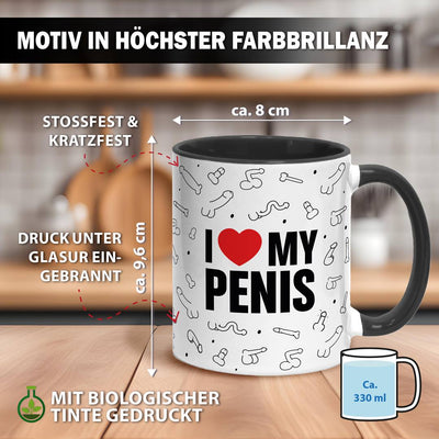 Tasse - I love my Penis (Pimmel-Rundumdruck)