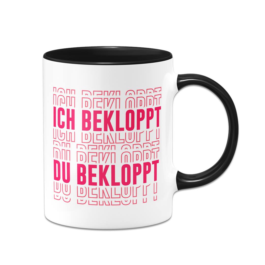 Tasse - Ich bekloppt Du bekloppt (3D Effekt)