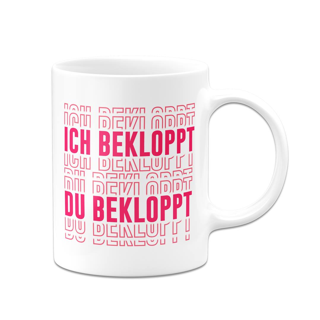 Tasse - Ich bekloppt Du bekloppt (3D Effekt)