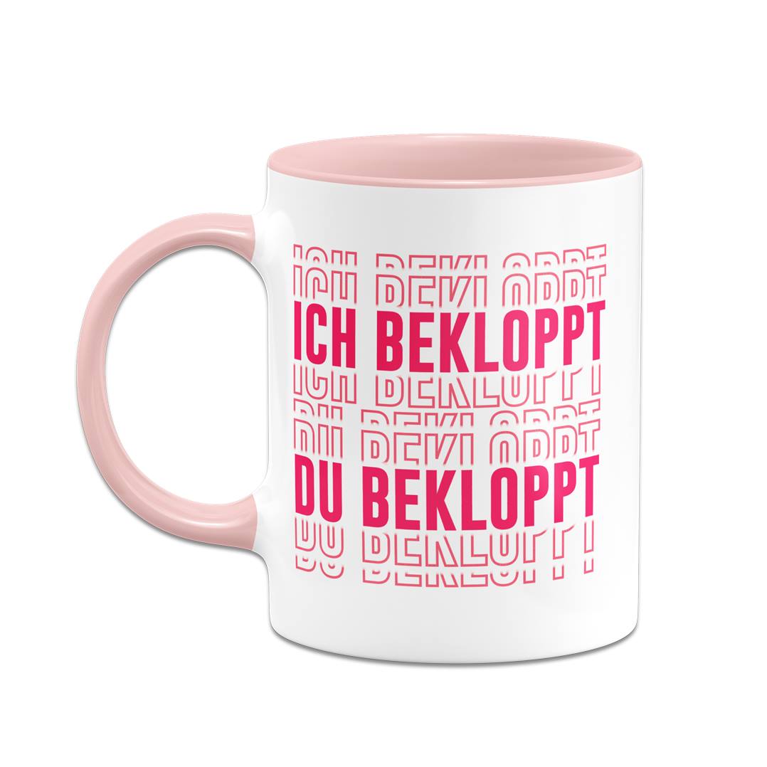 Tasse - Ich bekloppt Du bekloppt (3D Effekt)