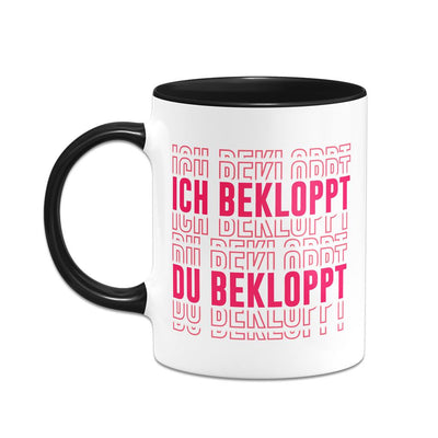 Tasse - Ich bekloppt Du bekloppt (3D Effekt)