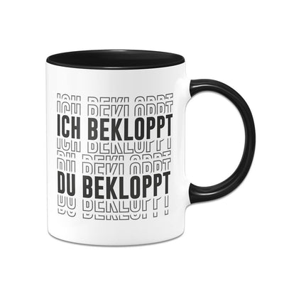 Tasse - Ich bekloppt Du bekloppt (3D Effekt)