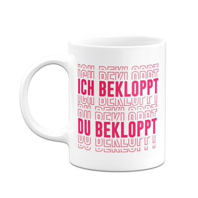 Tasse - Ich bekloppt Du bekloppt (3D Effekt)