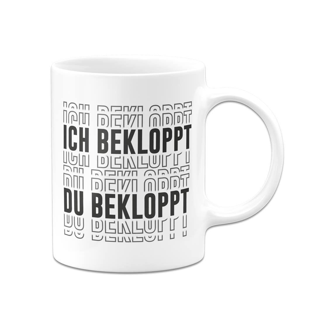 Tasse - Ich bekloppt Du bekloppt (3D Effekt)