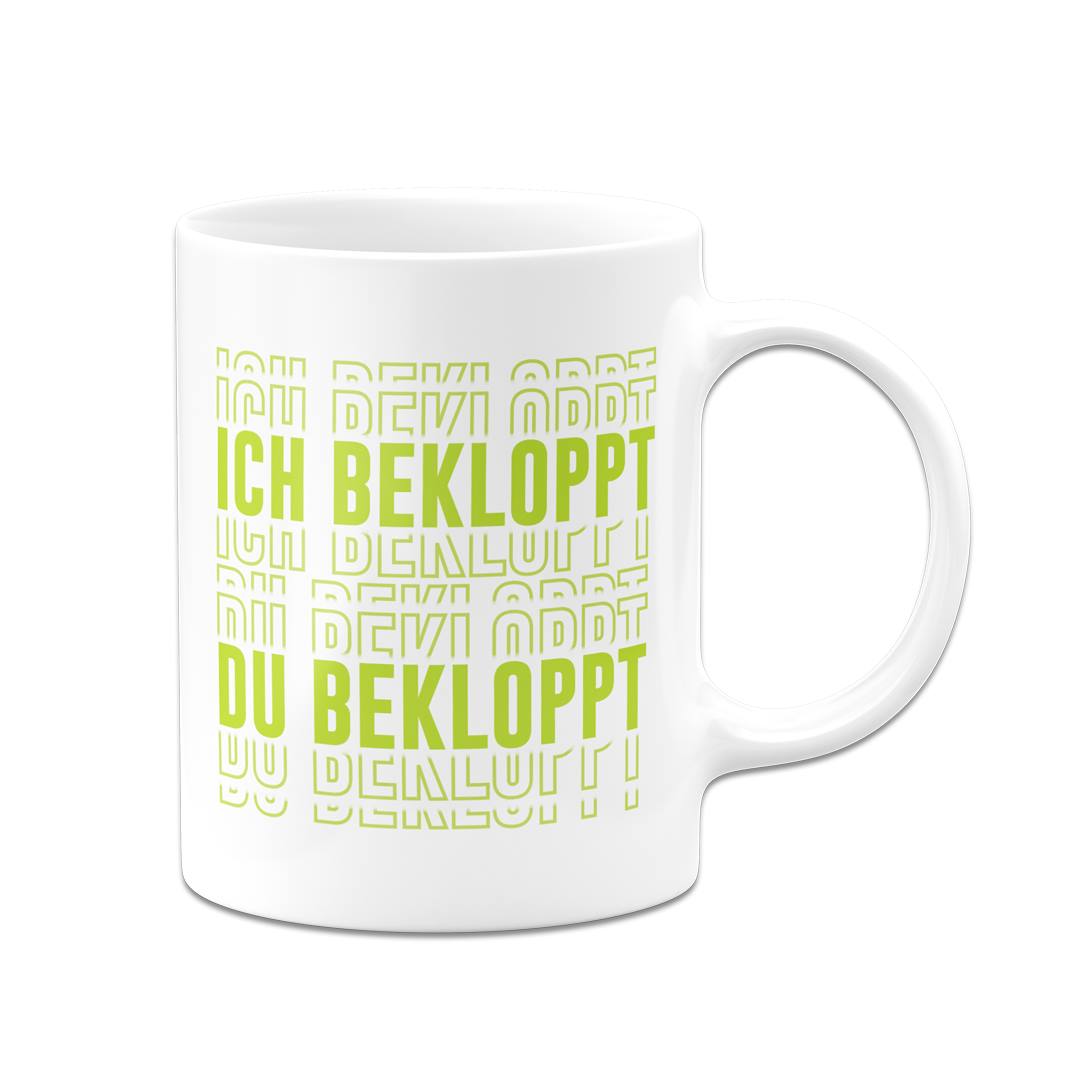 Tasse - Ich bekloppt Du bekloppt (3D Effekt)