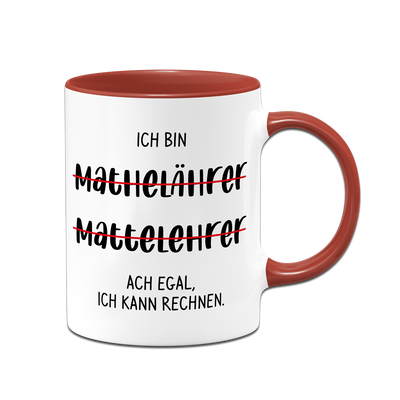 Tasse - Ich bin Mathelehrer