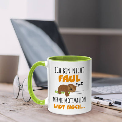 Faultier Tasse - Ich bin nicht faul. Meine Motivation lädt noch