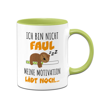 Faultier Tasse - Ich bin nicht faul. Meine Motivation lädt noch