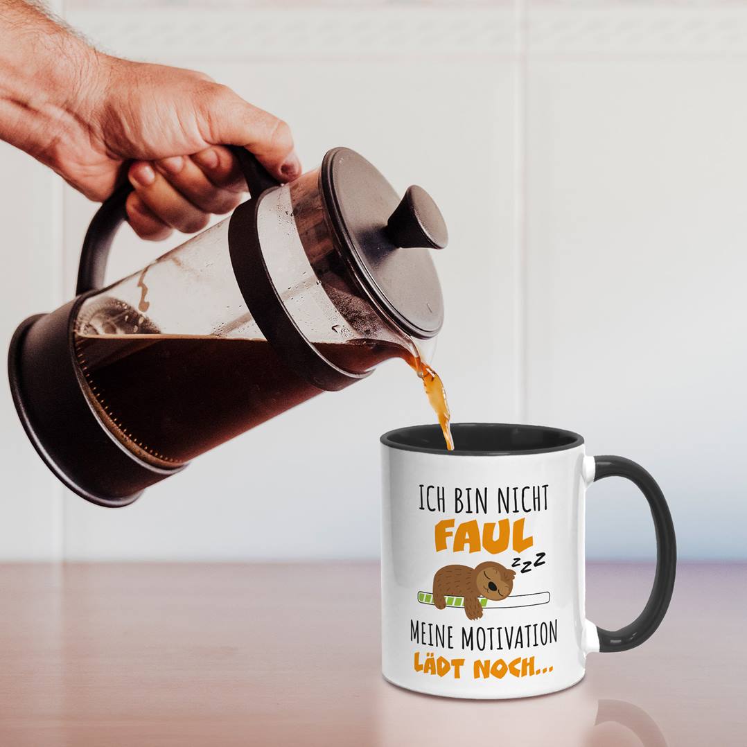 Faultier Tasse - Ich bin nicht faul. Meine Motivation lädt noch