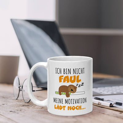 Faultier Tasse - Ich bin nicht faul. Meine Motivation lädt noch