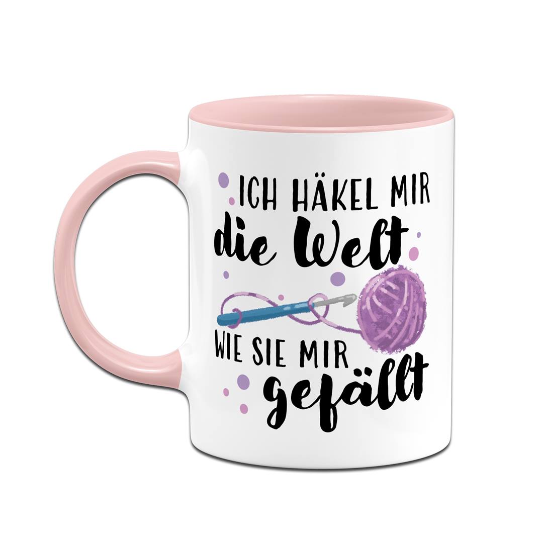 Tasse - Ich häkel mir die Welt, wie sie mir gefällt!