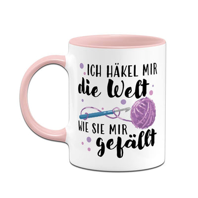 Tasse - Ich häkel mir die Welt, wie sie mir gefällt!