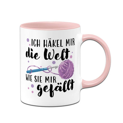 Tasse - Ich häkel mir die Welt, wie sie mir gefällt!