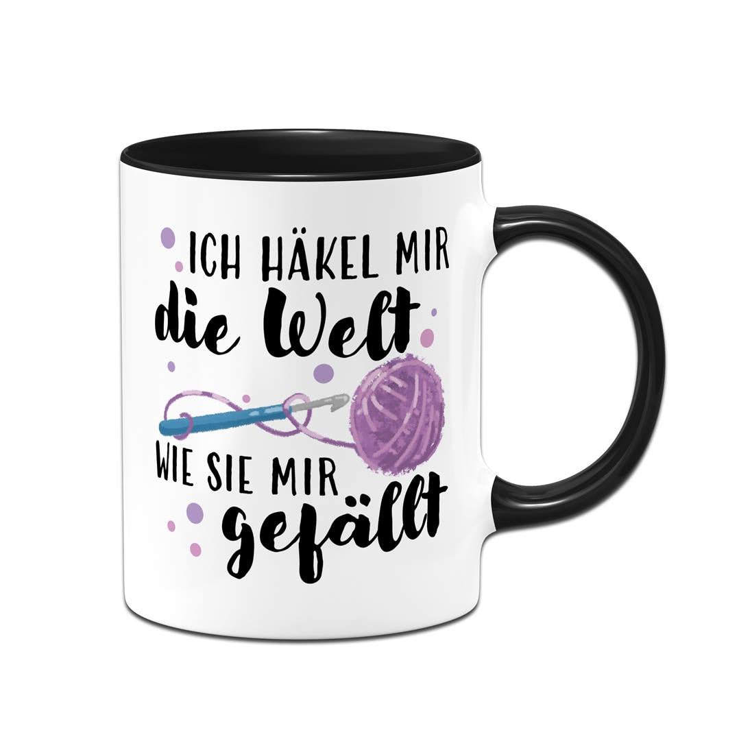 Tasse - Ich häkel mir die Welt, wie sie mir gefällt!
