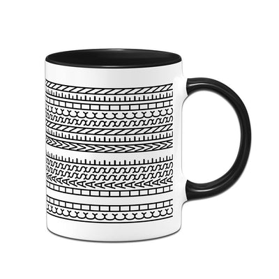 Tasse - Ich hasse Menschen-Muster (Rundumdruck)