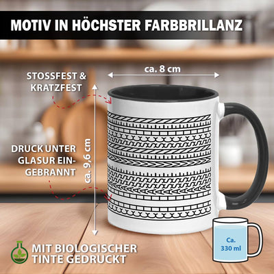 Tasse - Ich hasse Menschen-Muster (Rundumdruck)